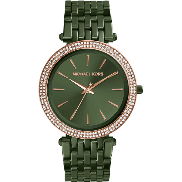 Michael kors women's watch green face discount