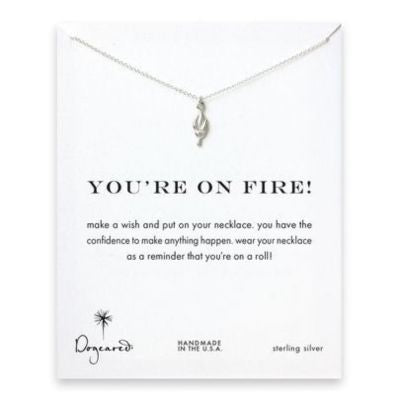 DOGEARED Youre On Fire Necklace Made IN USA