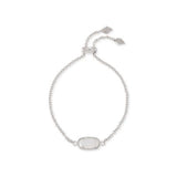 Silver Chain Bracelet Clear Stone