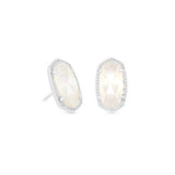 Silver Light Stone Earrings