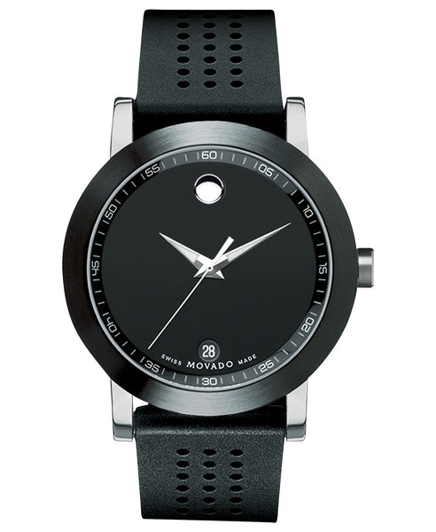 Movado black shop strap
