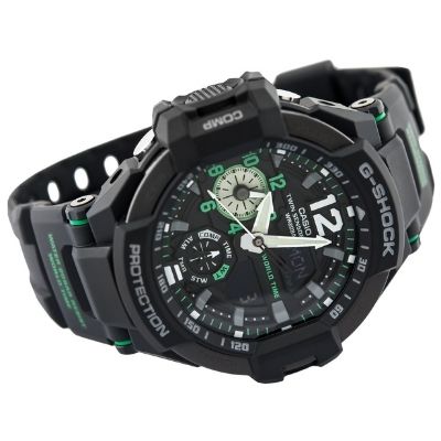 Casio GA1100-1A3 G-Shock 51MM Men's Analog-Digital Black Resin