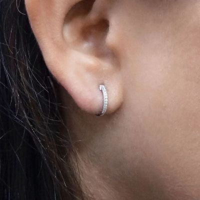 Hoop Diamonds Earrings