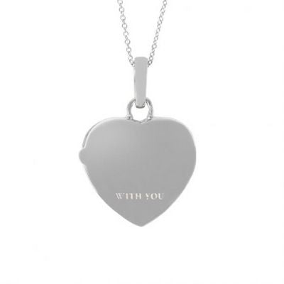 Custom Silver Heart Necklace