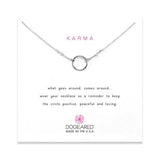 DOGEARED Circle Karma Necklace Made IN USA