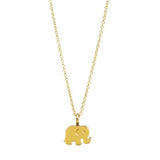 Gold Necklace Elephant Shape
