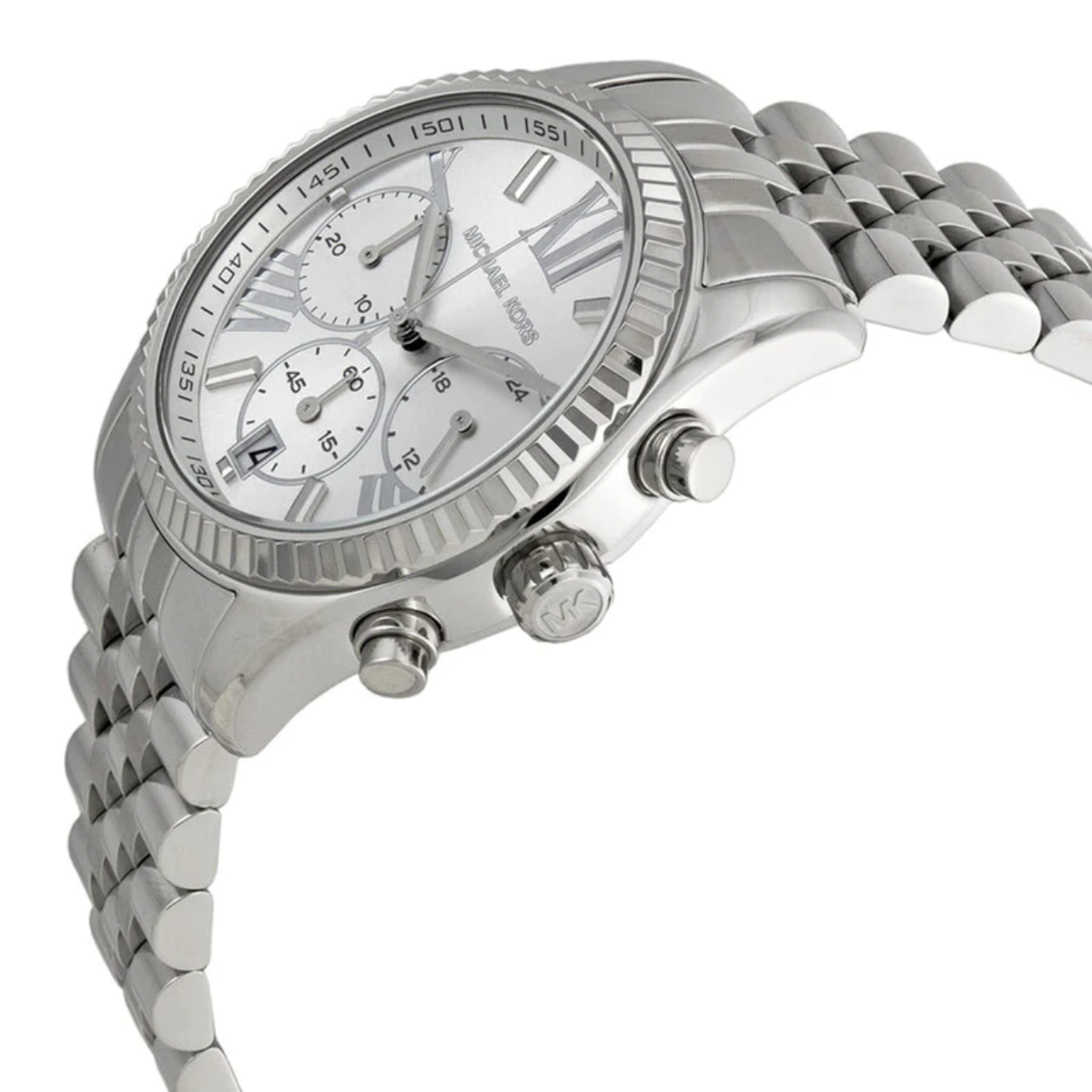 MICHAEL KORS Sofie Crystal Silver Dial Twotone Ladies Watch MK3880