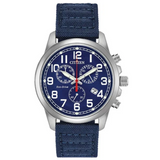 Citizen Eco-Drive Military Chronograph Nylon Strap 39mm Men's Watch At0200-21l