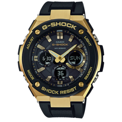 Men's Casio G-Shock G-Steel Golden and Black Resin Band Watch GSTS100G-1A