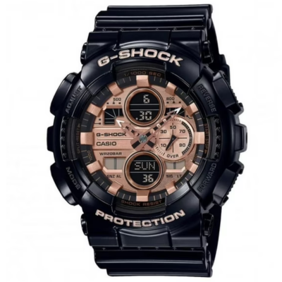 Casio Men's Digital G-Shock Rose gold Dial Watch - GA140GB-1A2