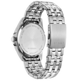 Citizen Quartz Mens Silver Tone Stainless Steel Bracelet Watch Bi5050-54e