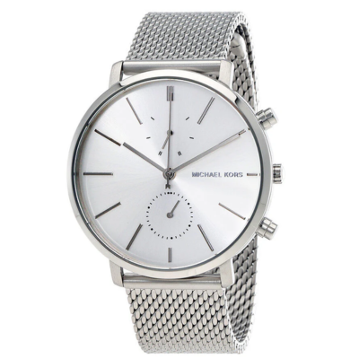 Michael Kors Jaryn Silver Dial Men's Mesh Watch MK8541