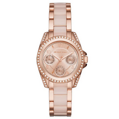 Michael Kors MK6175 Women\'s Black Leather Analog R Michael Kors Blair MK6175 Women main image 4