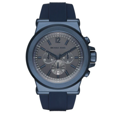 Michael Kors Men's Dylan Navy Silicone Chronograph Watch MK8493