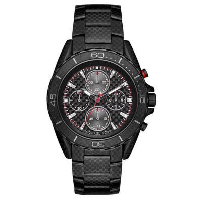 Michael Kors Men's JetMaster Black Chronograph Watch MK8455