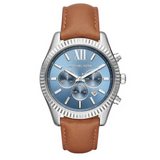 Michael Kors Lexington Luggage Leather Watch MK8537