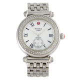 Michele Caber Diamond Stainless Steel 37mm Swiss Quartz Watch