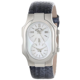 Philip Stein Women's 1-CMOP-UNM Signature Mother-of-Pearl Dial Navy Metallic Karung Strap Watch