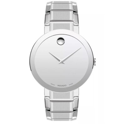 Movado Men's Sapphire Silver Mirror Dial Watch