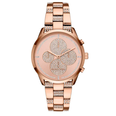 Michael Kors Women's Slater Rose Gold-Tone Watch MK6553