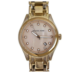 Michael Kors Womens MK5311 Rose Gold Mop Dial Diamond Indices 40mm