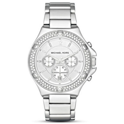 Michael Kors Women's Rocktop Silver-Tone Glitz Watch MK5513