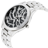 Michael Kors Slim Runway Zebra-pattern Crystal Pave Dial Stainless Steel Ladies Watch MK3314