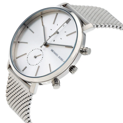 Michael Kors Jaryn Silver Dial Men's Mesh Watch MK8541