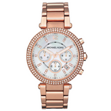 Michael Kors Women's Parker Rose Gold-Tone Watch MK5491
