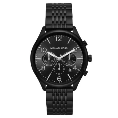 Michael Kors Men's Merrick Chronograph Black IP Watch