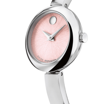 MOVADO Women's Watch Bela Pink Dial Stainless Steel