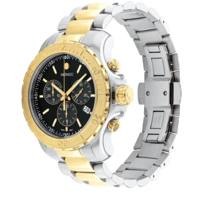 MOVADO ACTIVE SPORT CHRONOGRAPH 2600173 BLACK DIAL BRACELET 42MM MENS WATCH