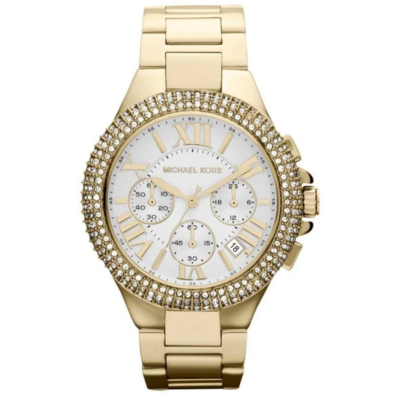 Michael Kors Camille Multifunction Gold-Tone Stainless Steel Watch MK5756