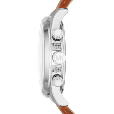 Michael Kors Men's Gage Brown Leather Watch MK8490