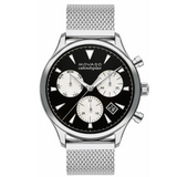 Movado Men's Heritage Calendoplan Swiss Quartz Chronograph Silver-Tone Stainless Steel Bracelet Watch 43mm