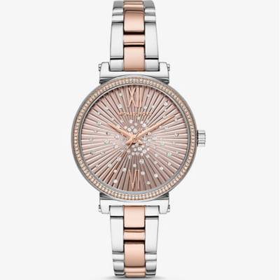 Michael Kors Sofie Pavé Two-Tone Watch MK3972