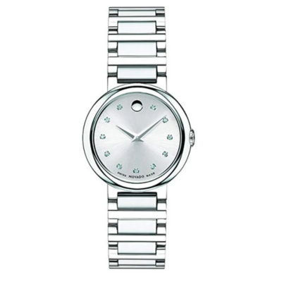 Movado Women's Concerto Stainless Watch w/ Diamond
