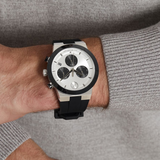 Movado BOLD Fusion Chronograph Black Silicone Strap Watch 3600894