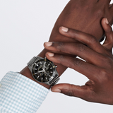 Movado Heritage Series Calendoplan S Chronograph Grey Ion-Plated Bracelet Watch | 42mm | 3650125