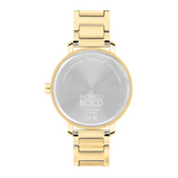 Movado Bold Crystal Yellow Pave Dial Gold-tone Women's Watch 3600931