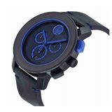 Movado Men's Bold Blue Leather Strap Watch 3600349