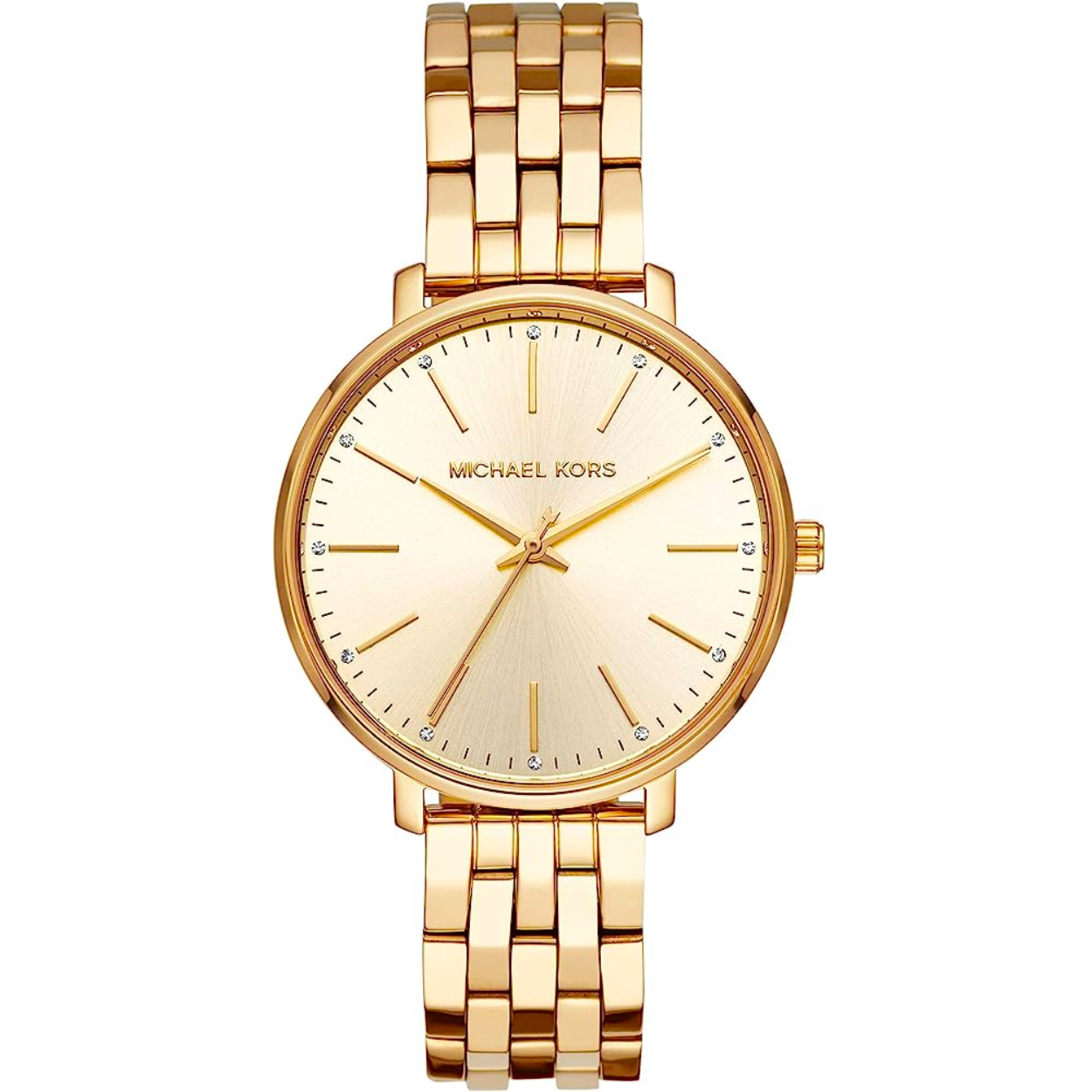 Buy the Designer Michael Kors MK-3416 Two-Tone Stainless Steel Analog  Wristwatch | GoodwillFinds