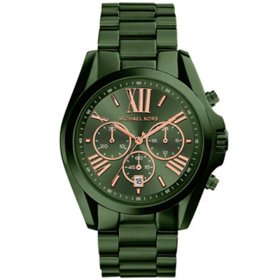 Michael Kors Men s Bradshaw Olive IP Chronograph Watch MK6528 D ore Jewelry