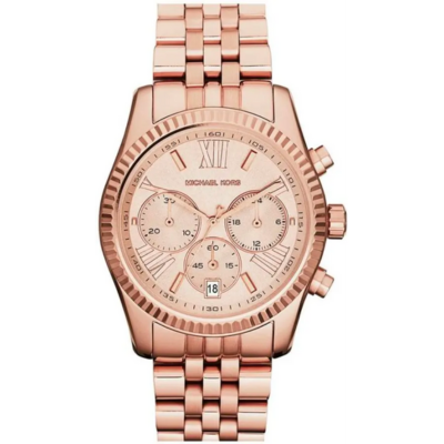 Michael kors rose gold watch roman numerals hot sale