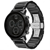 Men's Movado BOLD Evolution Chronograph Black Ion-Plated Stainless Steel Watch 3600684
