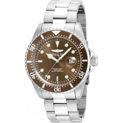 Pro Diver Men Model 22049 - Men's Watch Quartz Brown Tone Face