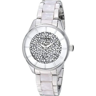 Invicta 25246 Women's Angel Quartz Watch with Stainless-Steel Strap, S Jewelry