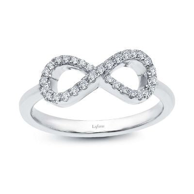 LaFonn Full Clear CZ Infinity Ring 0.31 CTW Sterling Silver Size 6
