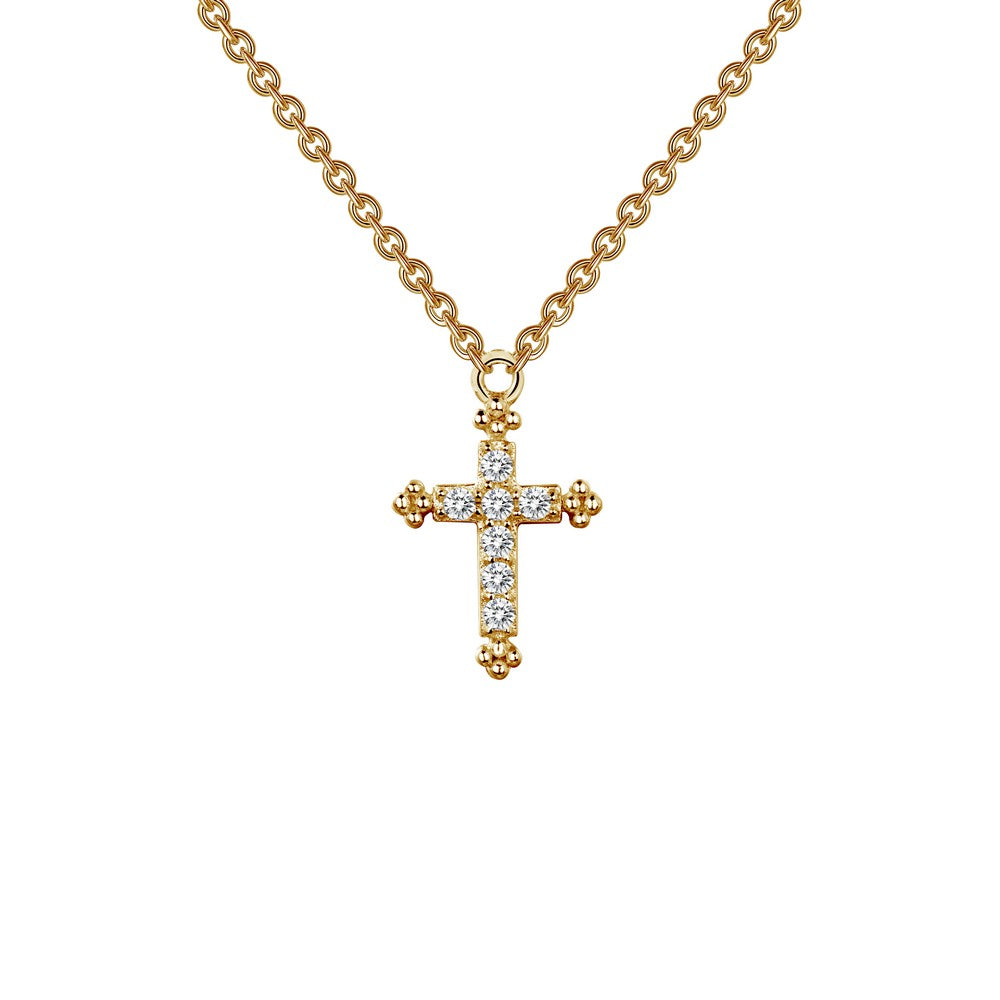 Gold Plated Cross Necklace 18