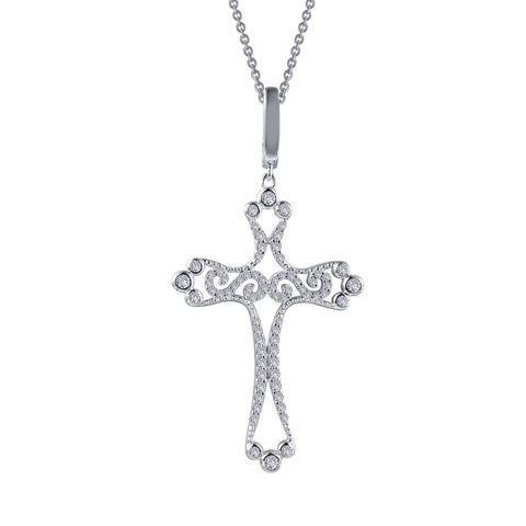 Lafonn Ornate Cross Necklace